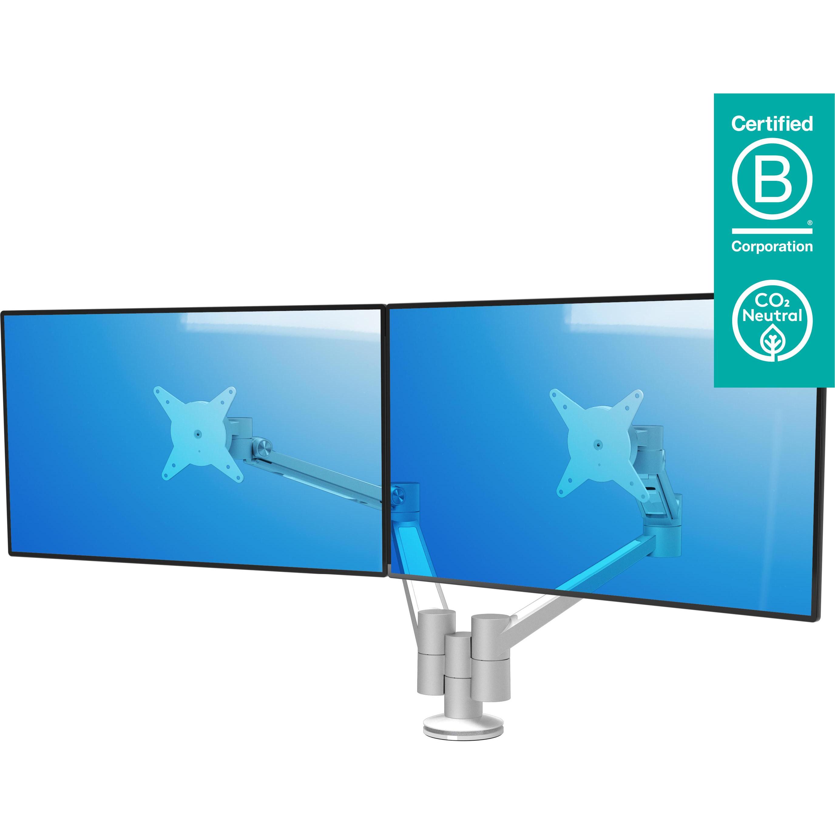 Thumbnail - Dataflex Monitorarm VIEWLITE PLUS (Tisch, 24"), Monitor Halterung, Silber, Weiss