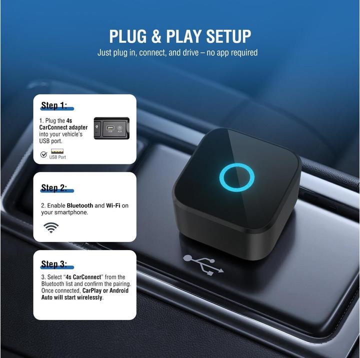 Immagine prodotto 4smarts Adapter Wireless CarPlay / Android Auto