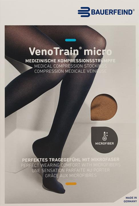 Produktbild Veno Train MICRO A-G KKL2 M normal/short geschlossene Fussspitze caramel Haftband Noppen (M)