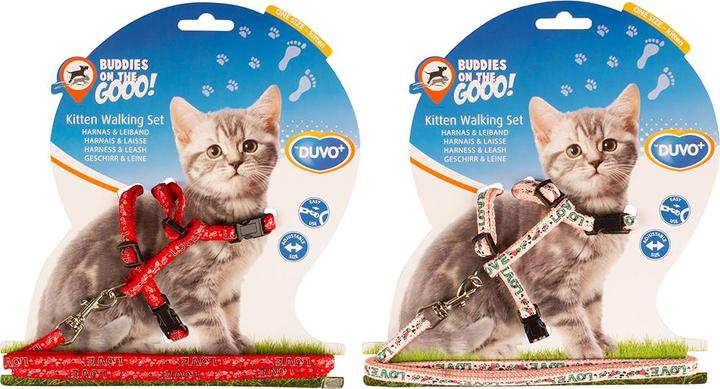 Image du produit Duvoplus + + GARNITURE POUR CHATS AVEC BOUTEILLES 20-35 cm (Chat, Promenade)