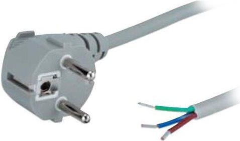 Actual product image Goobay protective contact cable angled for assembly, 2 m, black (2 m)