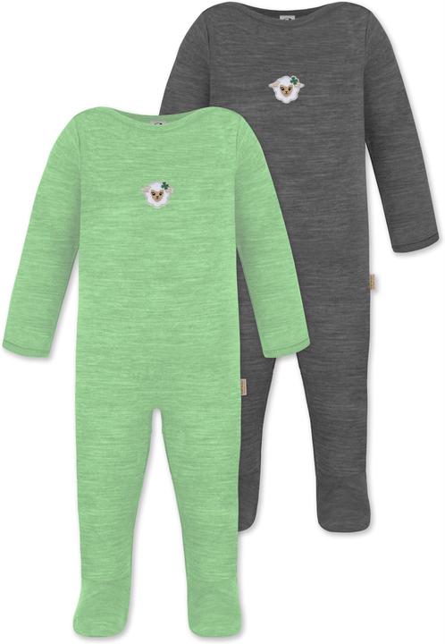 Immagine prodotto Normani Confezione da 2 pezzi di tutina MERINO baby merino "Levin" - 9413 (62)