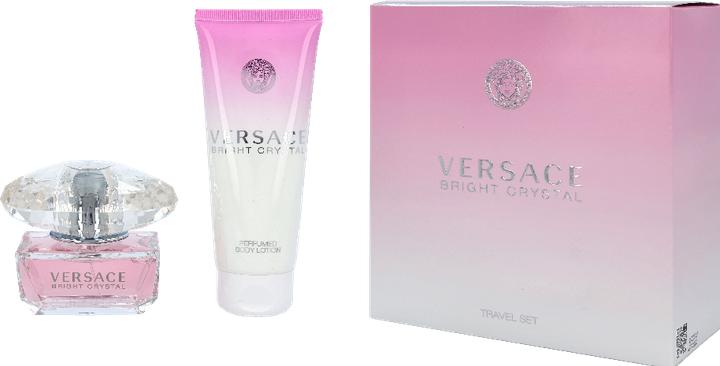 Actual product image Versace Bright Crystal set toilet water spray 50ml + body lotion 100ml (Eau de toilette, 100 ml)