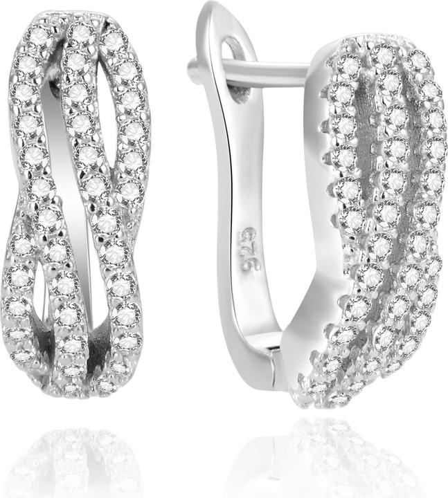 Immagine prodotto Agato - Elegant silver earrings with zircons AGT-E075FW