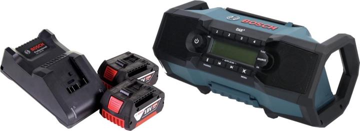Produktbild Bosch Professional GPB 18V-2 SC Professional Akku Baustellenradio 18 V DAB+ Bluetooth AUX + 2x Akku 4,0 Ah + (Bluetooth)