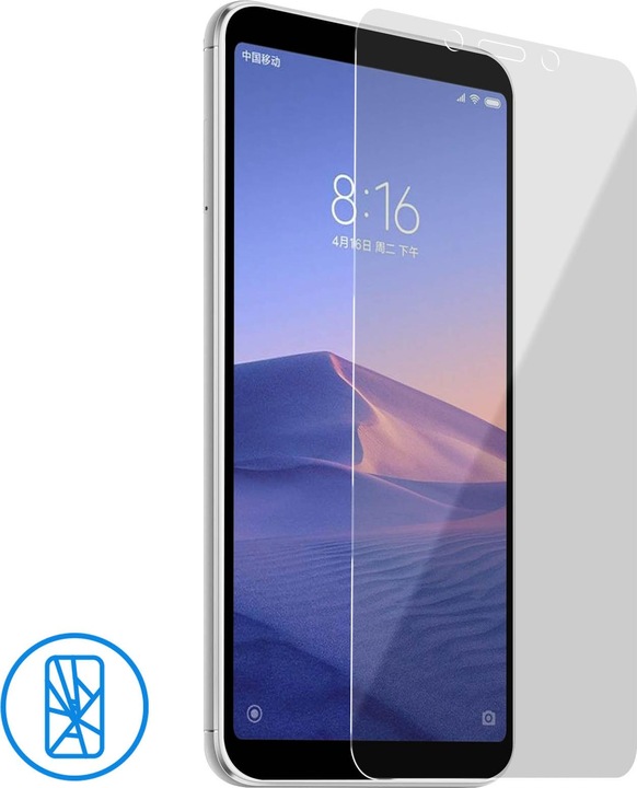 Produktbild Avizar Kristallklare Folie, Glas-Displayschutz (2 Stück, Xiaomi Redmi 6A)