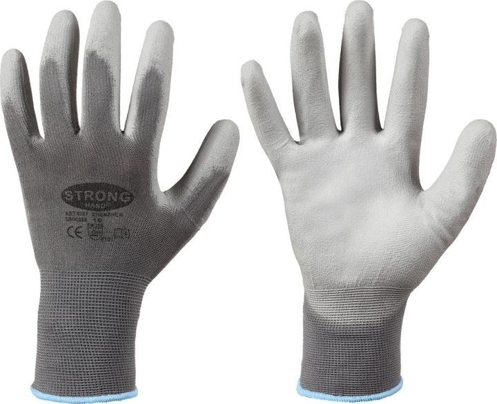 Opti Flex Knitted gloves Shenzhen, nylon, size 10, grey (10)