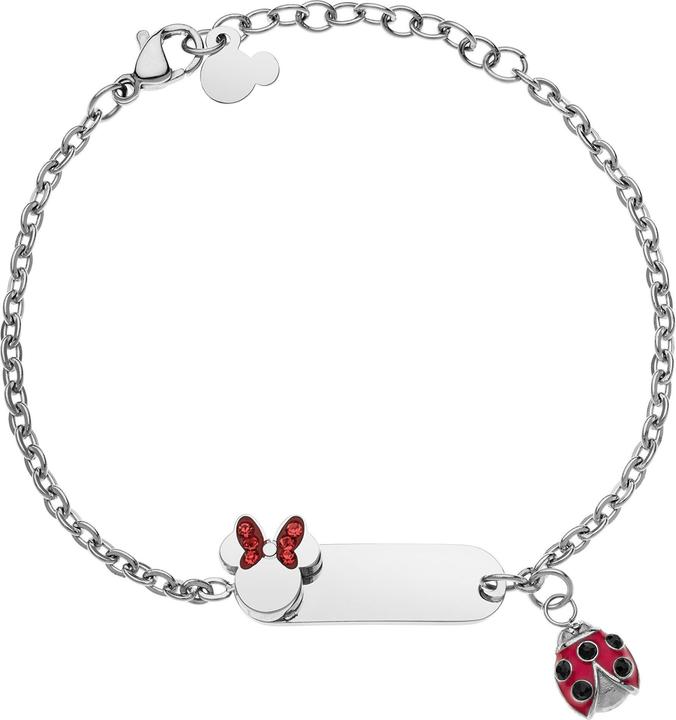 Immagine prodotto Disney Bracciale in acciaio con ciondoli di Minnie Mouse B600623RRL-55.CS (Argento)