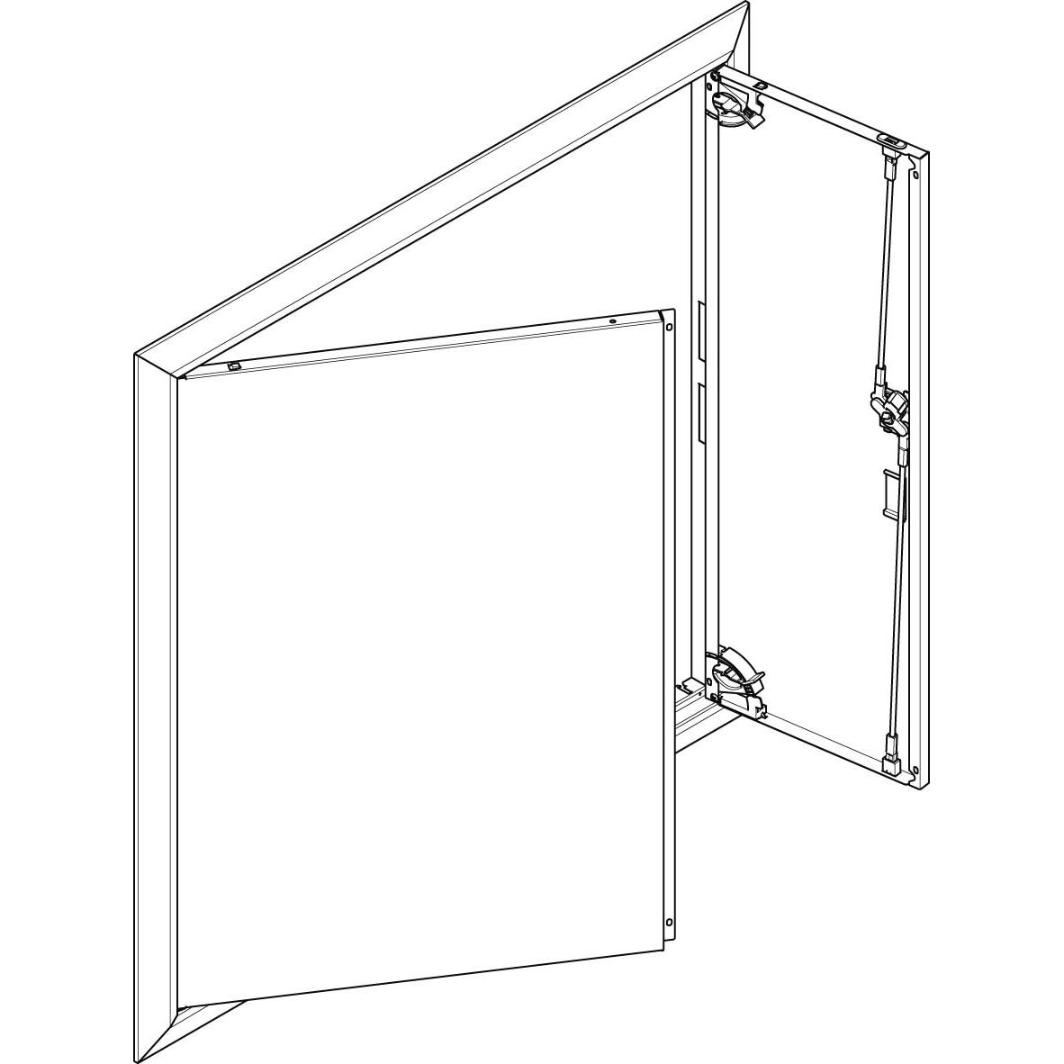 ABN, Verteilerschrank Zubehör, Blendrahmen + Volltür für UP/HW-Feldverteiler 3x6-reihig GBRU36T
