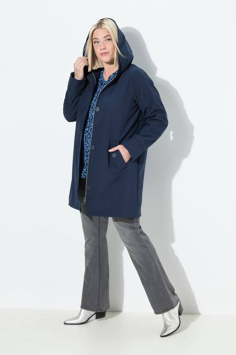 Produktbild Ulla Popken HYPRAR Softshell-Mantel, wasserabweisend, Kapuze (46, 48)
