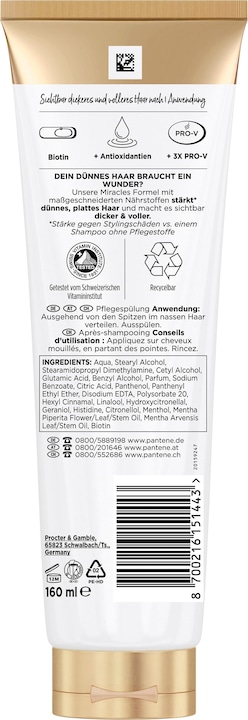 Produktbild Pantene Miracles Lift & Volume (160 ml)