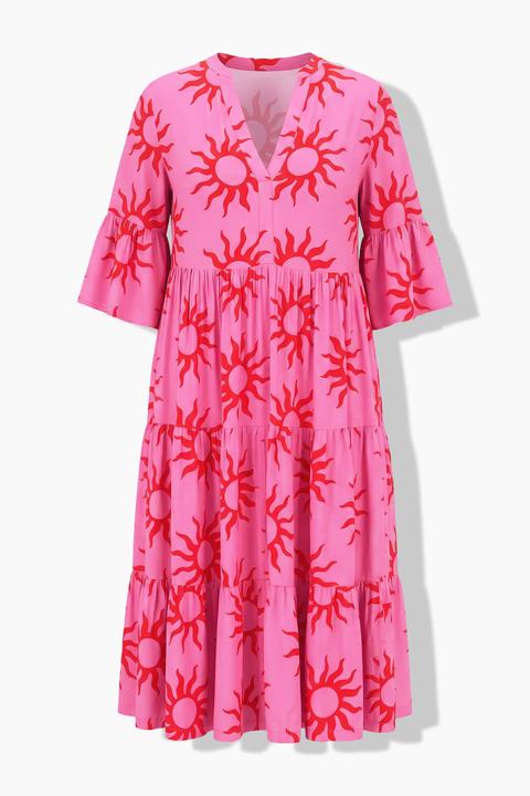 Actual product image Studio Untold Sun Print Flounce Panel Dress (46)