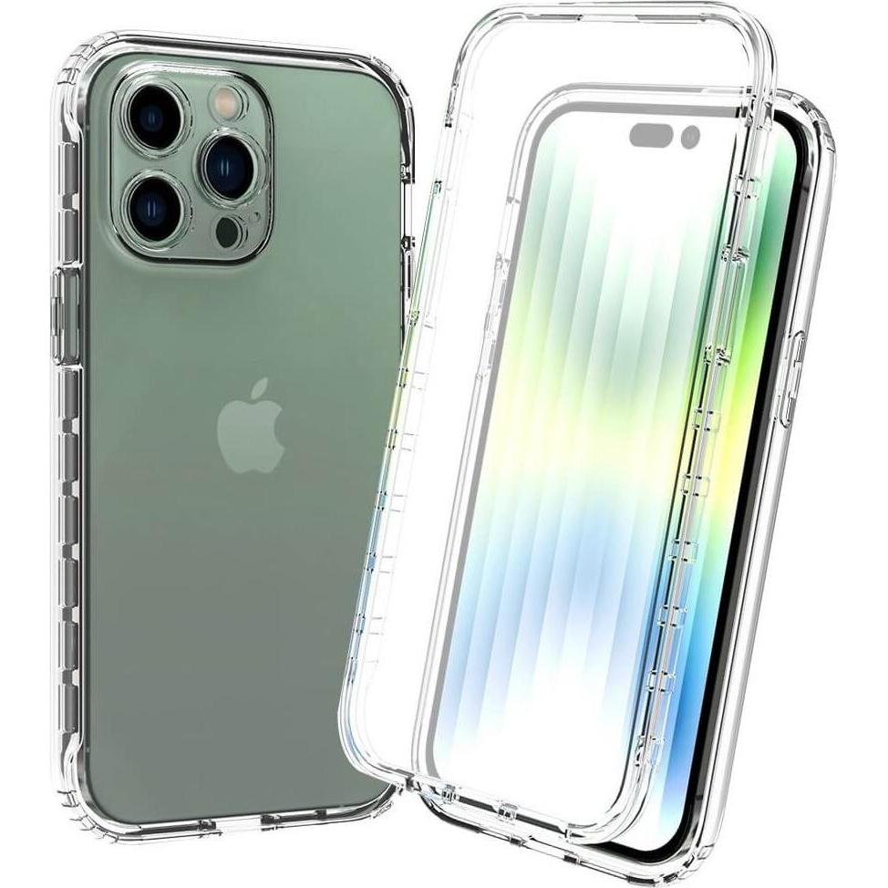 Cover-Discount Full Protection Case (Apple iPhone 14 Pro), Smartphone Hülle, Transparent