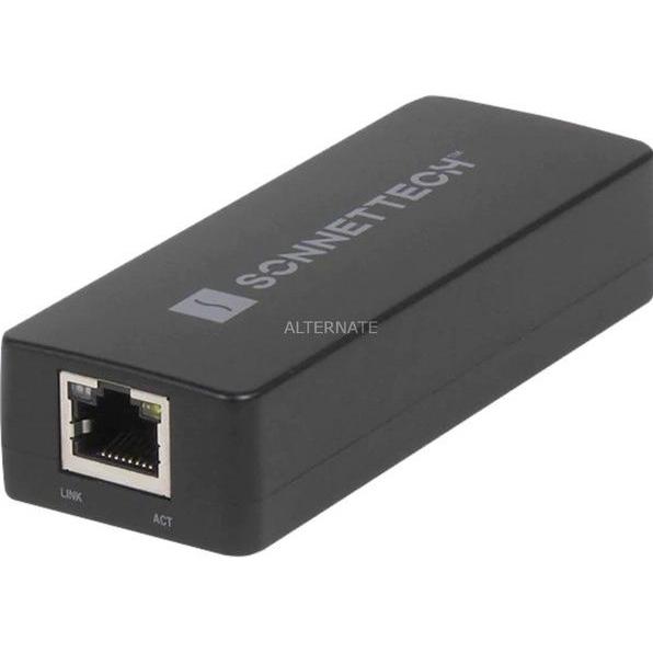 Sonnet Nero Adattatore Di Rete (Thunderbolt 3, Rj45 Gigabit Ethernet (1X)), Adattatore Di Rete,