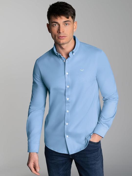 Immagine prodotto Trigema Zakelijk overhemd van luxe single-jersey, Horizon, M (M)