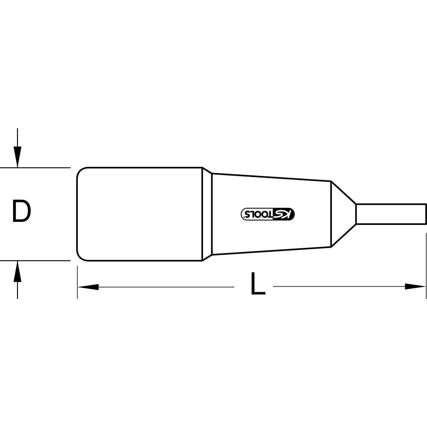 Thumbnail - KS Tools, Steckschlüssel + Stecknuss, 1/4" Bit-Stecknuss mit Schutzisolierung (5 mm)