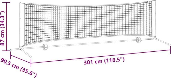 Image du produit vidaXL Tennisnetz