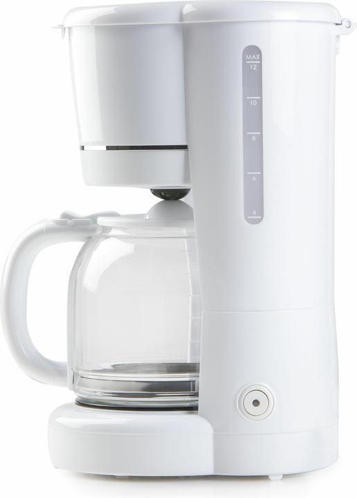 Actual product image Domo CAFETIÈRE BLANCHE DO730K 900W 1,5L 12 CUPS PORTE-FILTRE AMOVIBLE ARRÊT AUTOMATIQUE