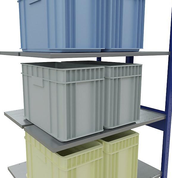 Actual product image eurokraft pro Boltless shelving, double row