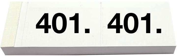 Produktbild Simplex Garderobeblocks 401-500 weiss (100x)