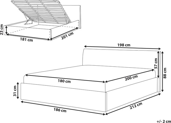 Actual product image Beliani Orbey (180 x 200 cm)