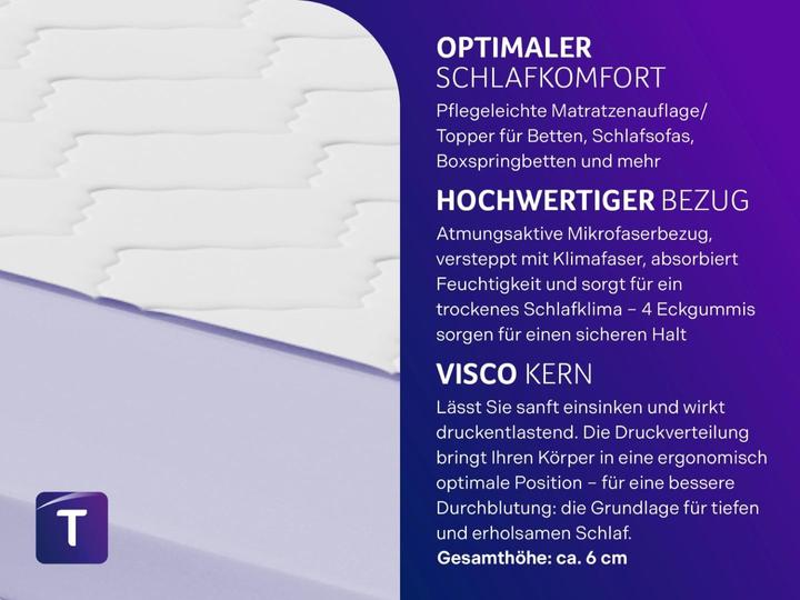Actual product image Traumnacht Mattress topper (120 x 200 cm)