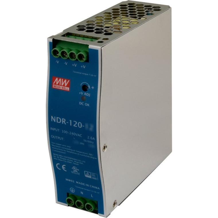 No Name MEAN WELL DIN-SCHIENEN-SCHALTNETZTEIL NDR-120-48 48V/120W/2.5A, Serverschrank Zubehör