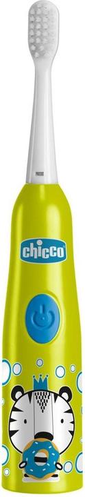 Chicco Elektrische Zahnbürste, TIGER - 3Y+ - Mit austauschbarer Batterie (Oszillierende Zahnbürste)