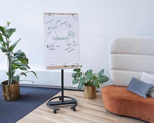 Produktbild Legamaster SKETCH INFINITE mobiles Flipchart Rundfuss
