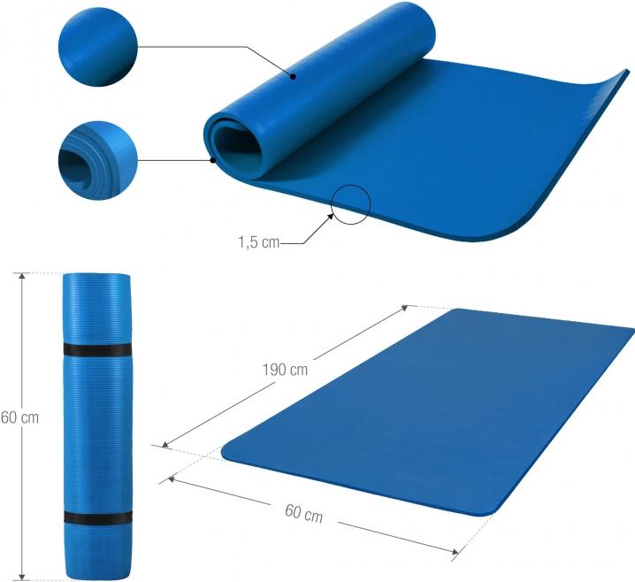 Immagine prodotto Gorilla Sports Tappetino da yoga (15 mm)