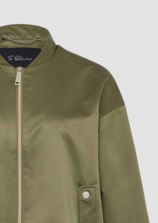 Immagine prodotto S.Oliver Outdoor-Jacke Satinierter Oversize-Blouson mit elastischem Saum (38)