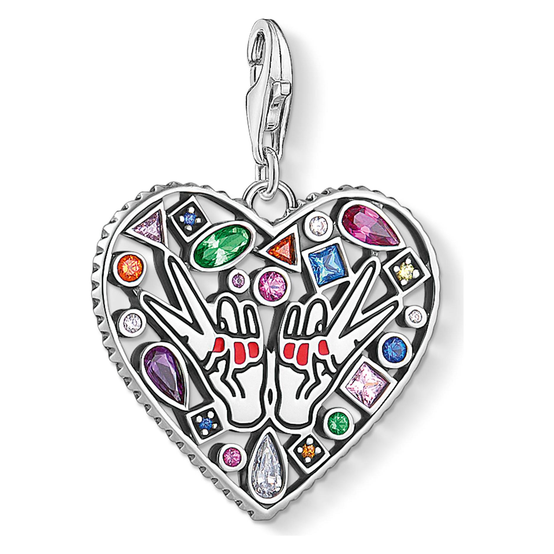 Thomas Sabo, Kettenanhänger, Love & Peace, (Silber)