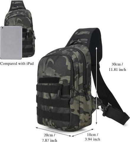 Produktbild Only-Bags.Store Tactical Chest Bag Militärische Umhängetasche Tactical Chest Sling Pack Crossbody Bag