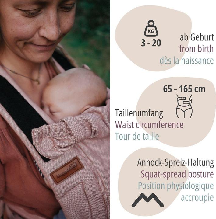 Produktbild Hoppediz Babytrage Bondolino b.pure