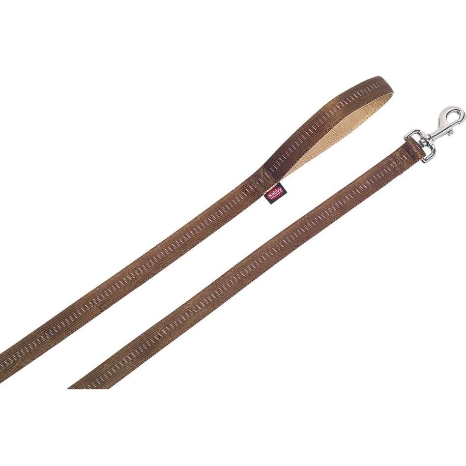 Nobby Marrone Piombo Con Impugnatura Morbida (Cane, Generale, Passeggiare), Collare + Guinzaglio