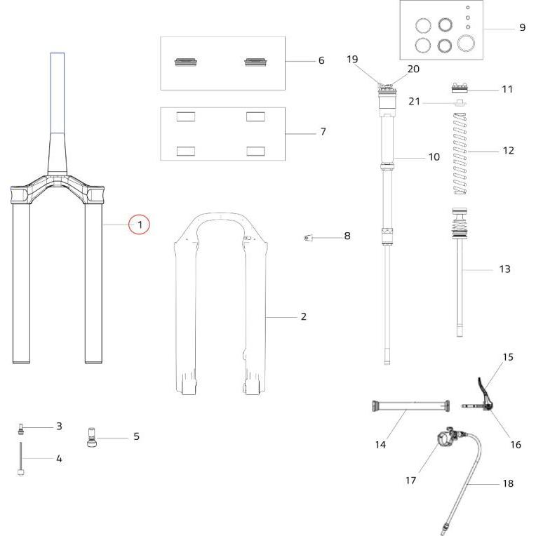 Formula, Zubehör Velofederung