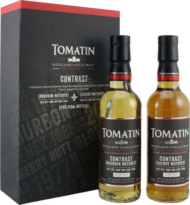Actual product image Tomatin Contrast Limited Edition (Single Malt, Scotch whisky, 2 x 35 cl)