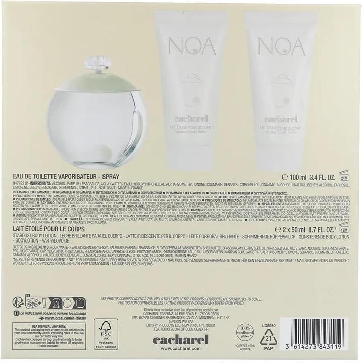 Actual product image Cacharel Noa (Perfume set)