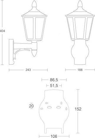 Immagine prodotto Steinel Luce esterna L 15 M (E27, IP44)