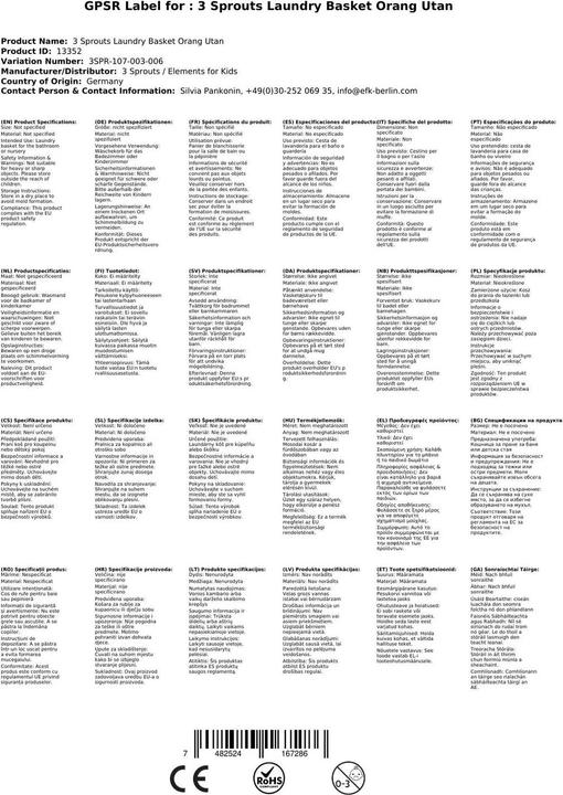 Produktbild 3 Sprouts Wäschekorb - Orang-Utan
