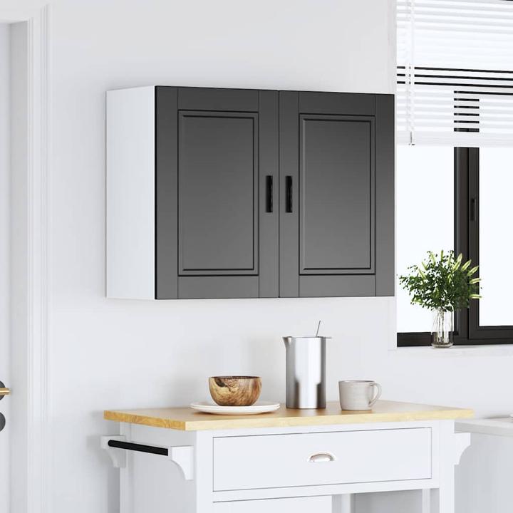Immagine prodotto VidaXL Parete attrezzata per cucina Porto Black Parete attrezzata in legno Cucina (80 x 31 x 60 cm)