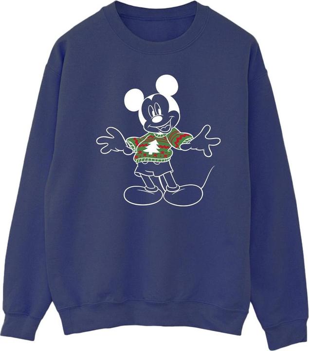 Actual product image Disney Mens Mickey Mouse Xmas Jumper Sweatshirt (XXL)