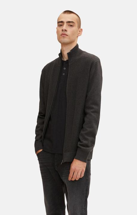 Produktbild Tom Tailor Jacke Strickjacke mit Stehkragen und seitlichen Eingrifftaschen (S)