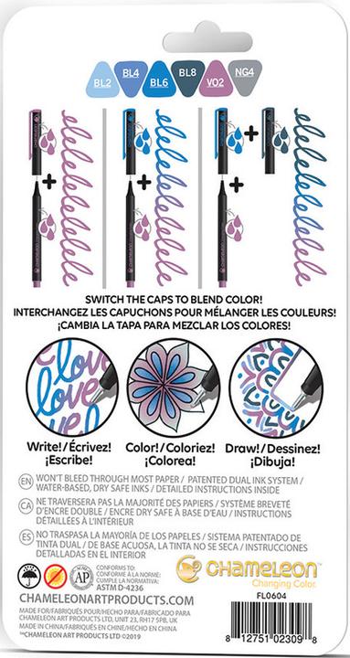 Produktbild Chameleon Fineliner Set (Royal Blue, 6 x)