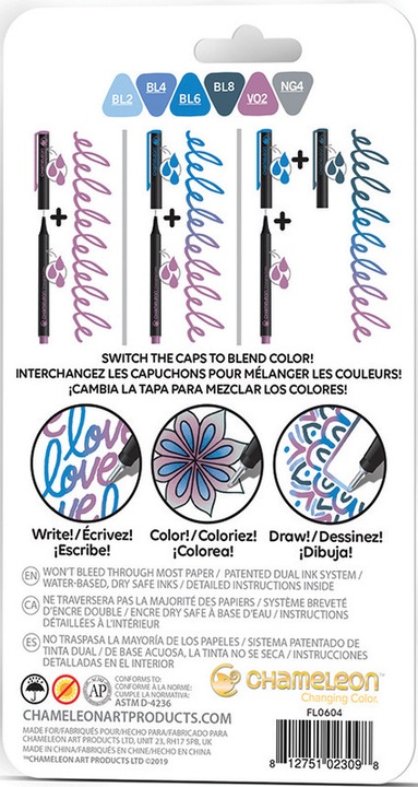 Produktbild Chameleon Fineliner Set (Royal Blue, 6 x)