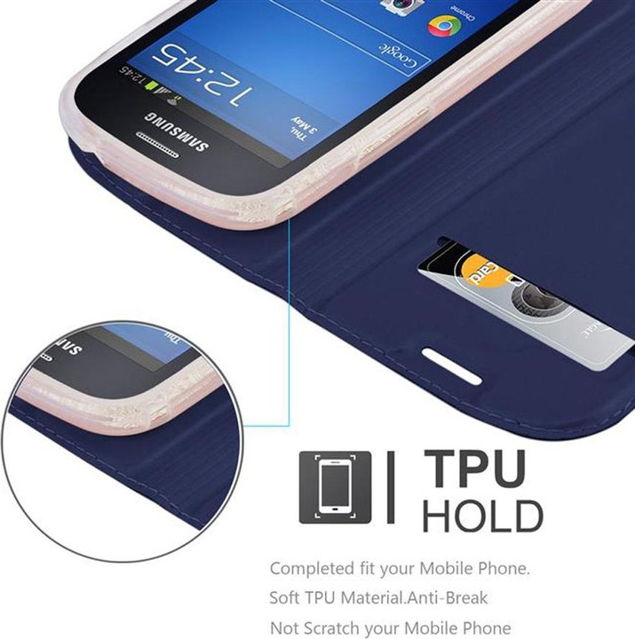 Actual product image Cadorabo Book Classy Style Cover (Samsung Galaxy S3 Mini)