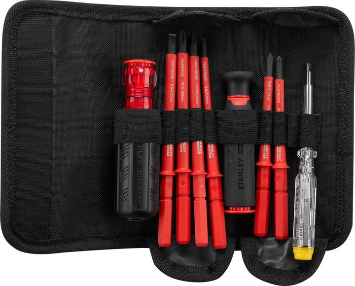 Stanley Screwdriver Set Multi-Bit 1000V (Pozidriv cross recess (PZ), Port, Phillipps cross recess (PH))
