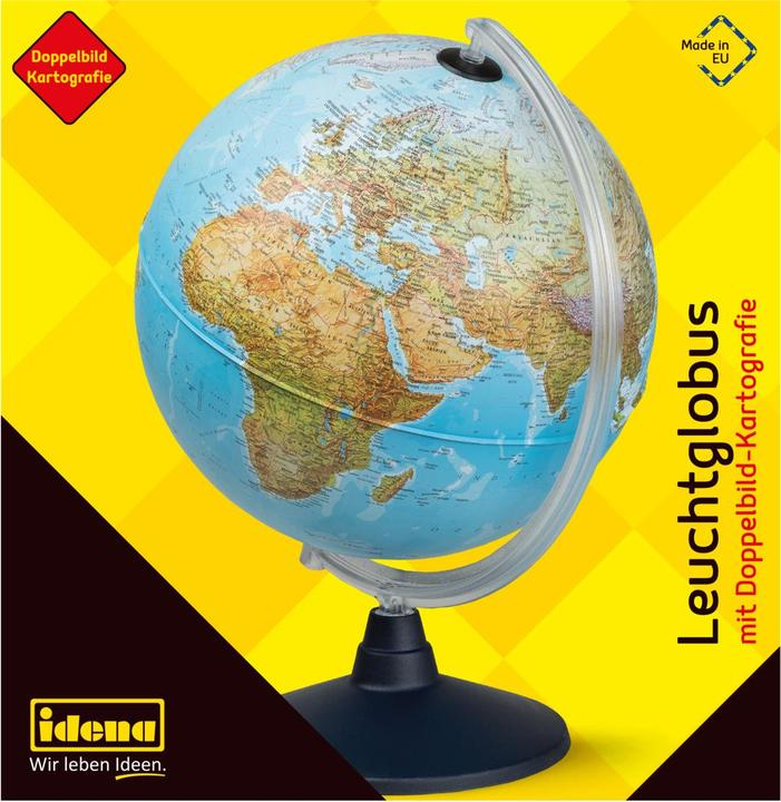 Actual product image Idena Leuchtglobus Erde m. 2 Kartenbildern, Ø30cm (30 cm)