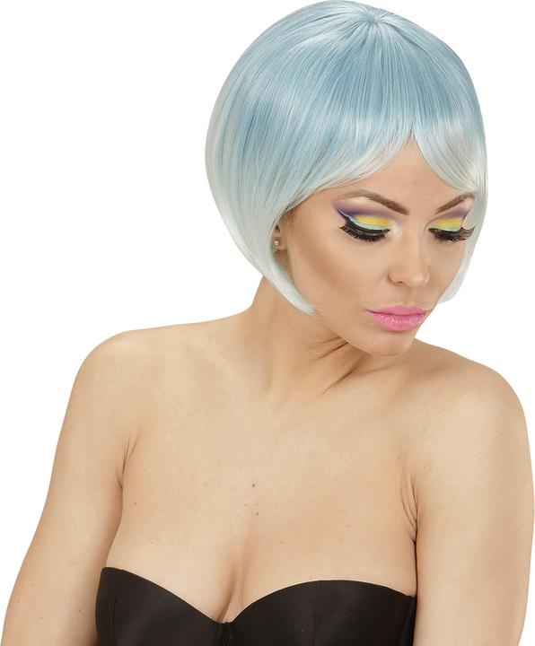 Produktbild Widmann Two-Tone Perücke blau-türkis - Faschingsperücke