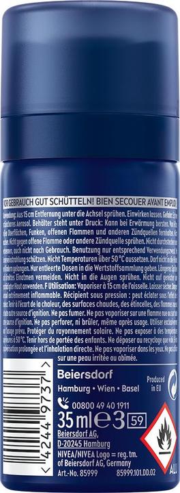 Actual product image NIVEA MEN Dry Active Spray (Spray, 35 ml)